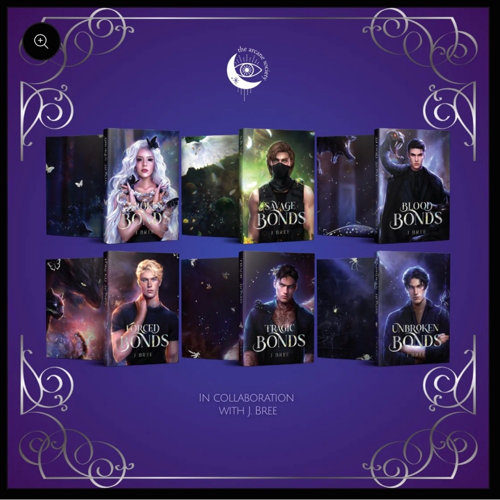 Arcane Society Bonds That Tie by J Bree Alternate Dust Jackets